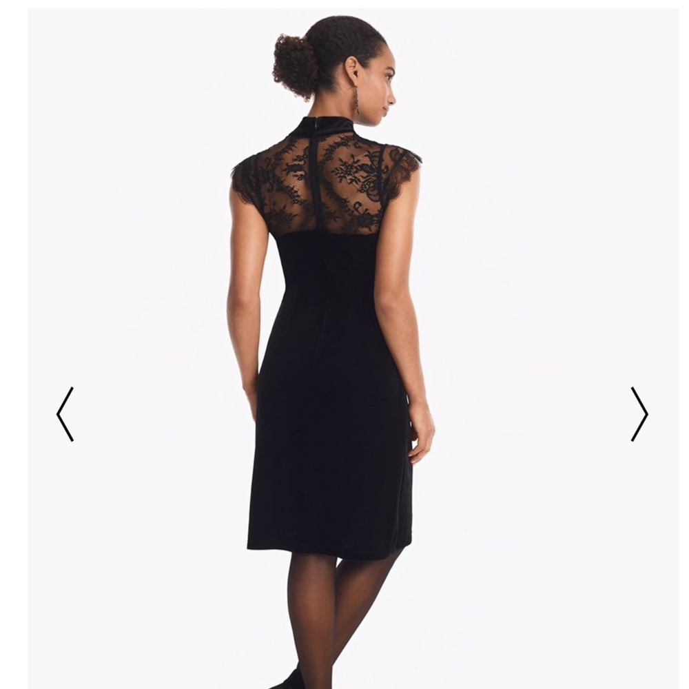 White House Black Market Velvet Dress Size 6 - Picture 2 of 5